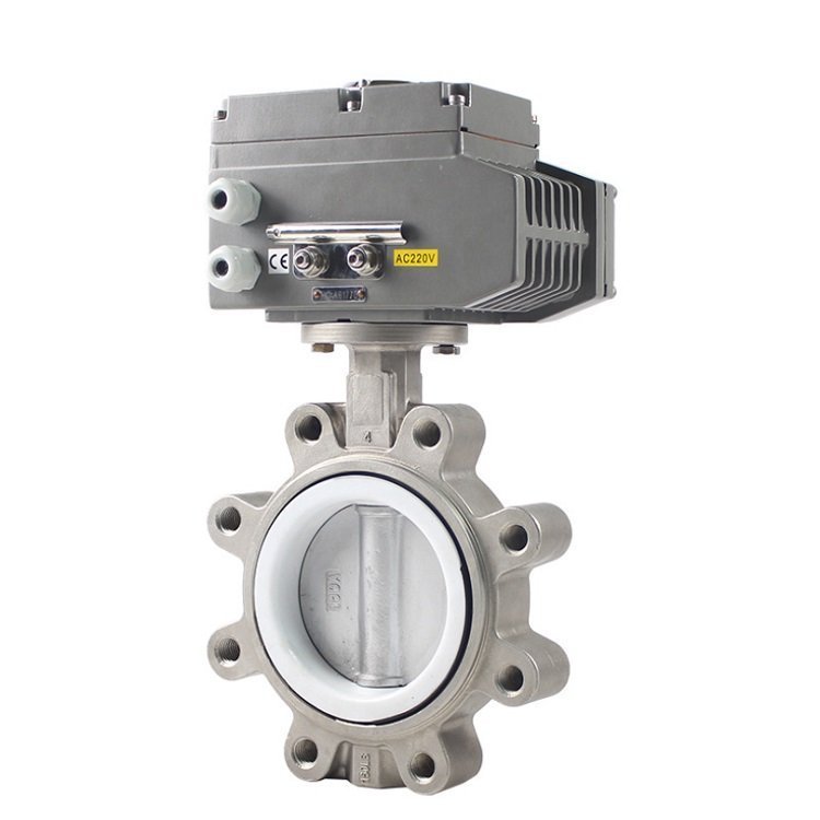 Electric Stainless Steel Lug type Butterfly Valve PTFE Electric Stainless Steel Lug type Butterfly Valve PTFE valve seat
