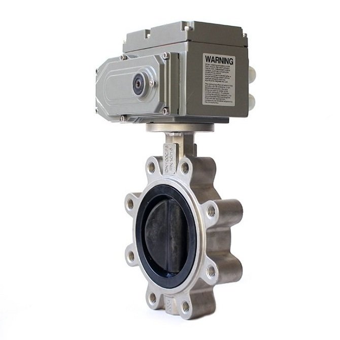 Electric Stainless Steel Lug type Butterfly Valve Electric Stainless Steel Lug Butterfly Valve actuator EPDM-lined seat