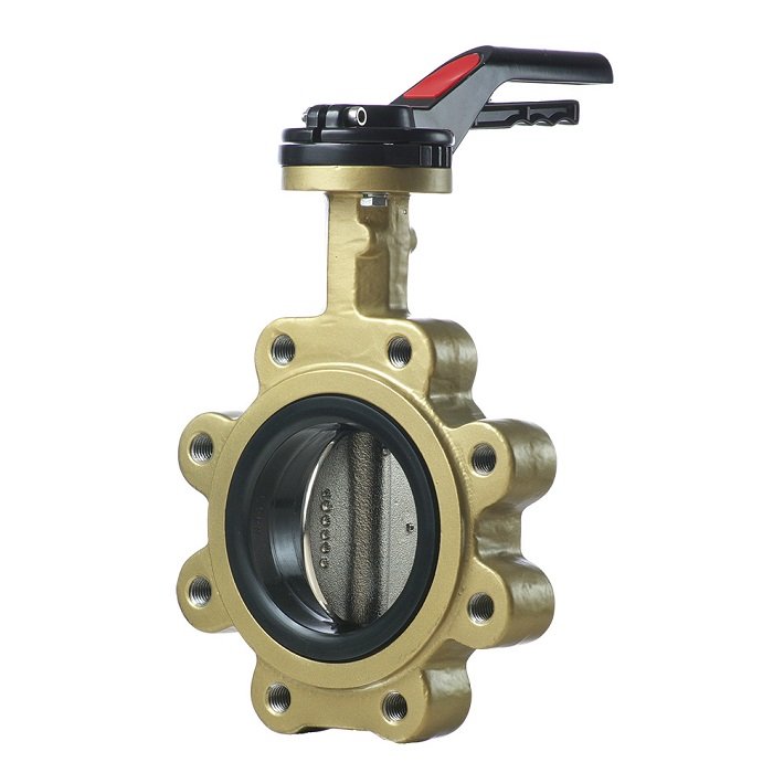 Manual switch lug butterfly valve