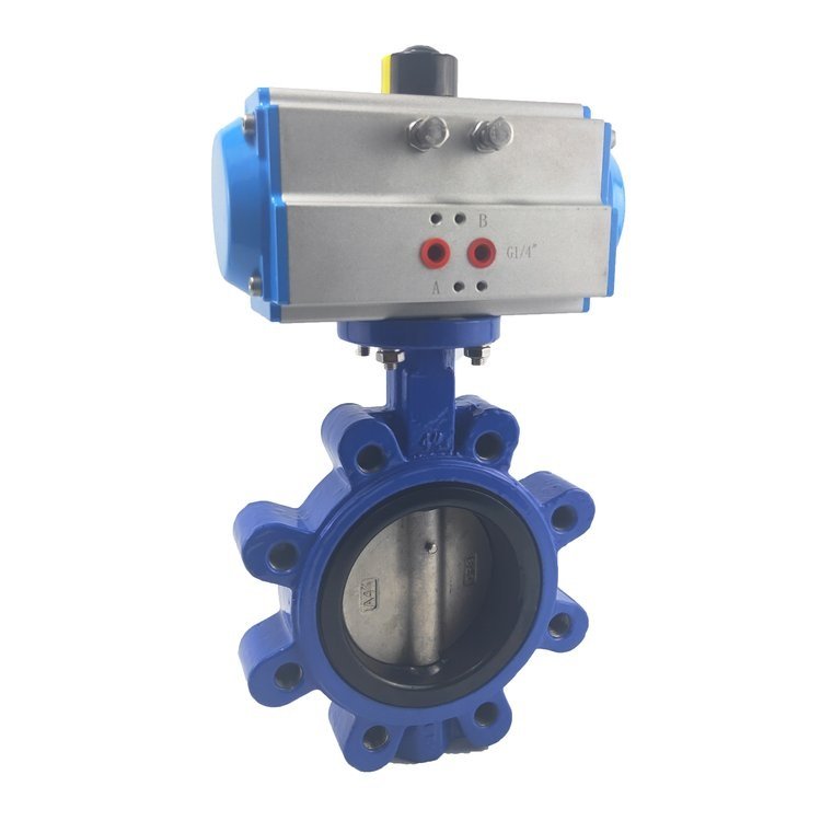 Pneumatic lug type butterfly valve double acting Pneumatic lug type butterfly valve double acting