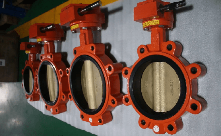 Worm Gear Lug type Butterfly Valve Gear Operated lug type butterfly