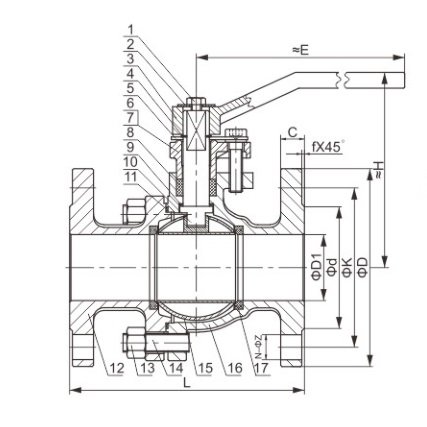 Korean Standard Ball Valve Dimensions Korean Standard Ball Valve Dimensions