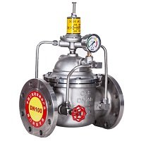 Stainless steel water control pressure reducing valve