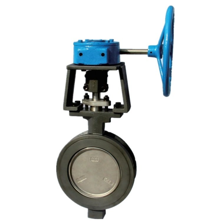 high performance wafer butterfly valve worm gear box operated high performance gear operated butterfly valve