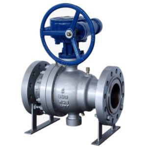 gear operated metal seated ball Worm gear switch flange ball valve CL600
