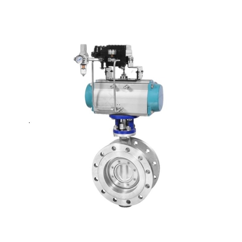 adjustable-pneumatic-triple-offset-flange-butterfly-valve