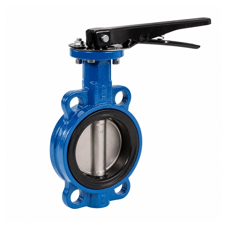 Handle Wafer Soft Seal Butterfly Valve D72X Ductile Iron