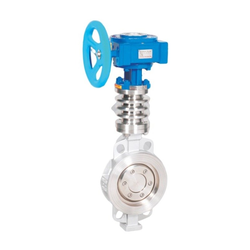 Ripple insulation cover high temperature wafer butterfly valve laminated disc seal